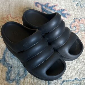 UGG Black Slide Sandals
